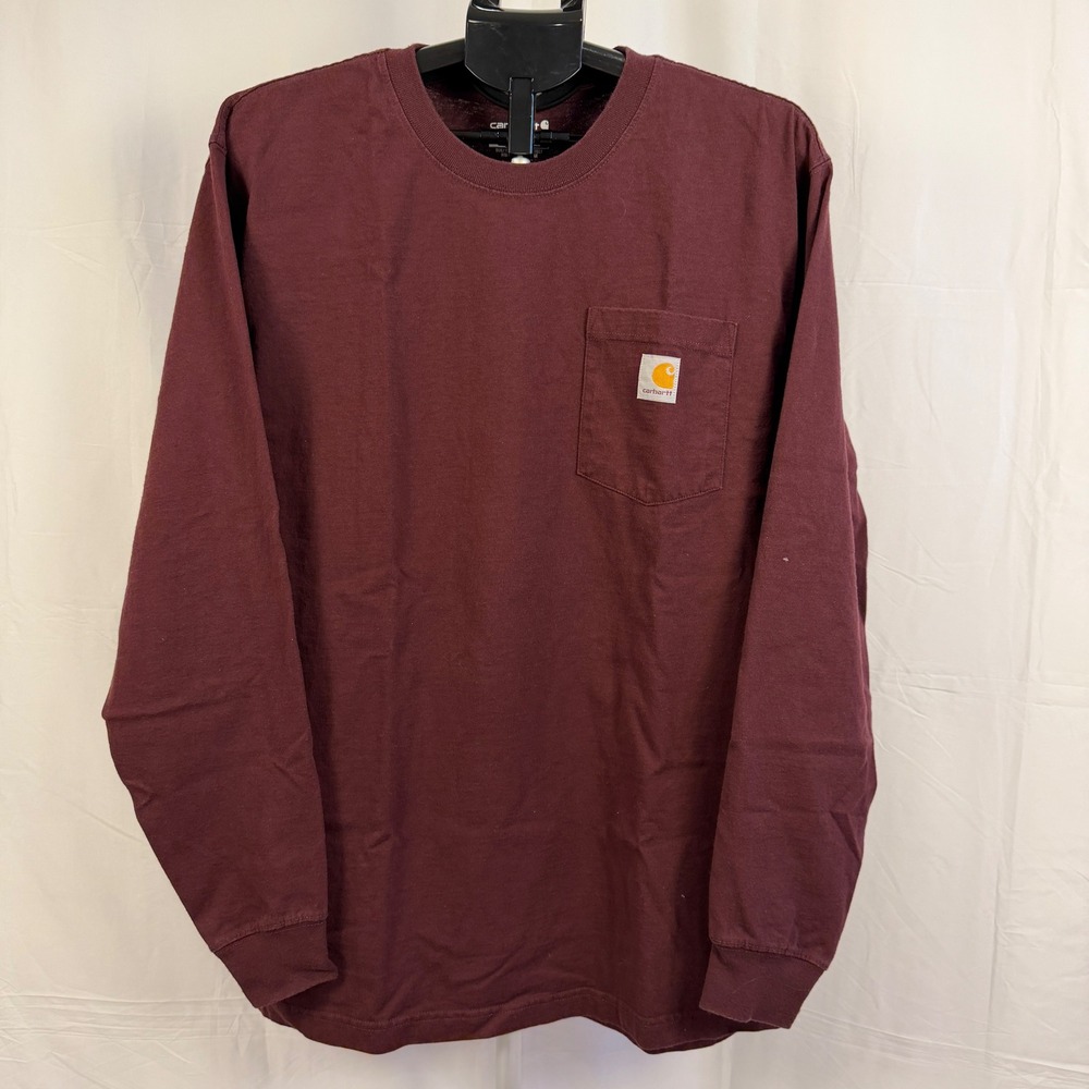 Carhartt Men's Long Sleeve Tee - Burgundy